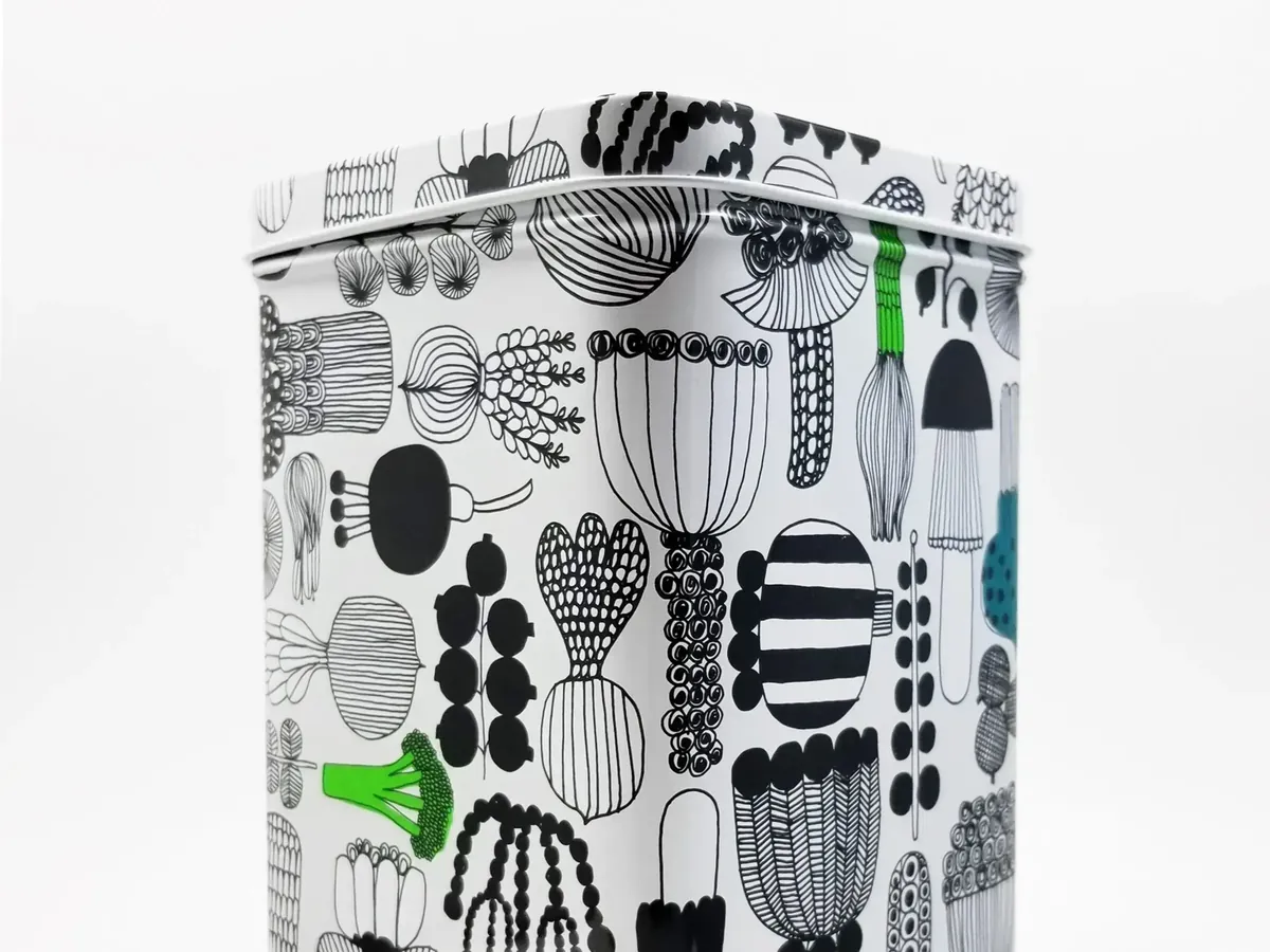 Square Tin — Lid Outside Roll