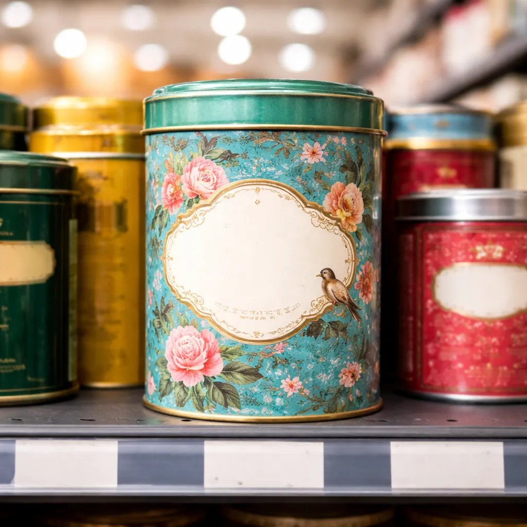 Custom tin pattern design