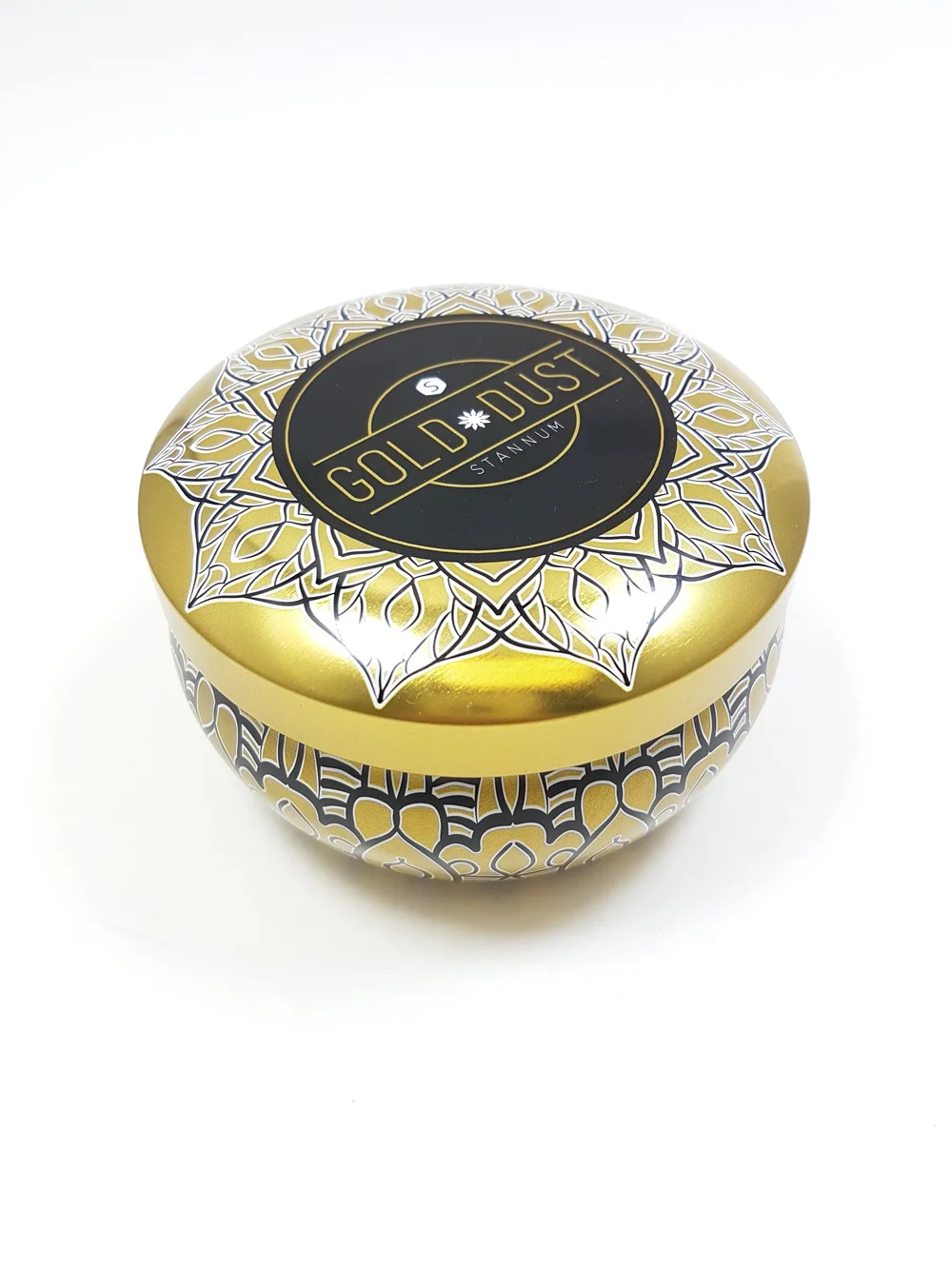 Close-up of a die-line file with the white-layer separation visible alongside the CMYK and Pantone plates