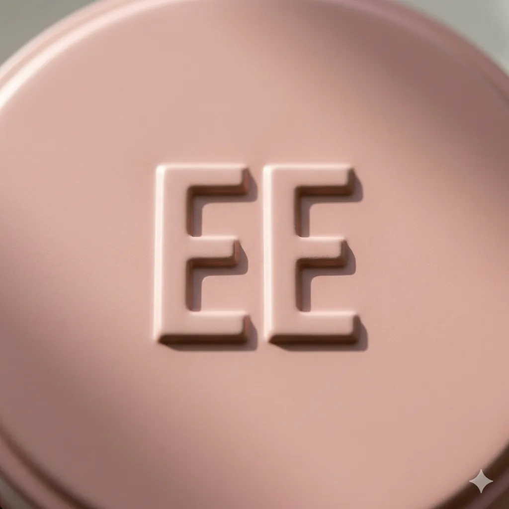 Close-up of an embossed tin lid showing precision pattern detail