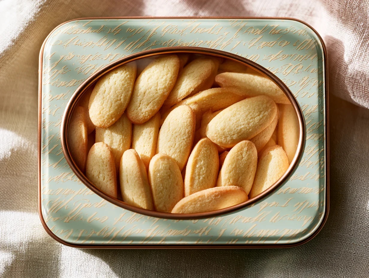 Custom tin with a clear window lid revealing the contents inside — answering shrinkflation anxiety